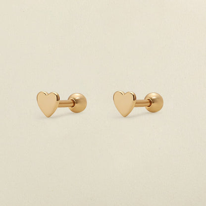 Heart Stud Earrings