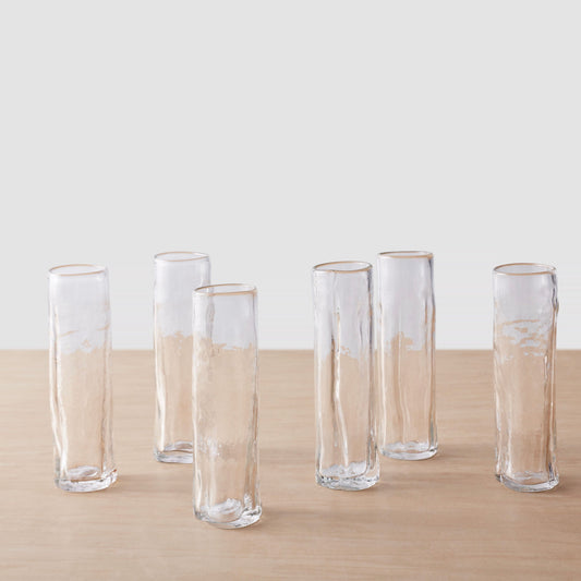 Arroyo Champagne Flute Glasses - 13.5 oz - Set of 6