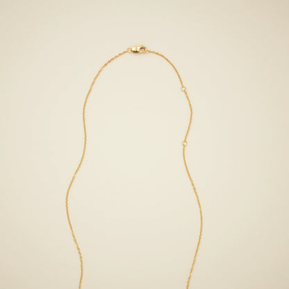 Initial Disc Necklace | 3/8" Disc