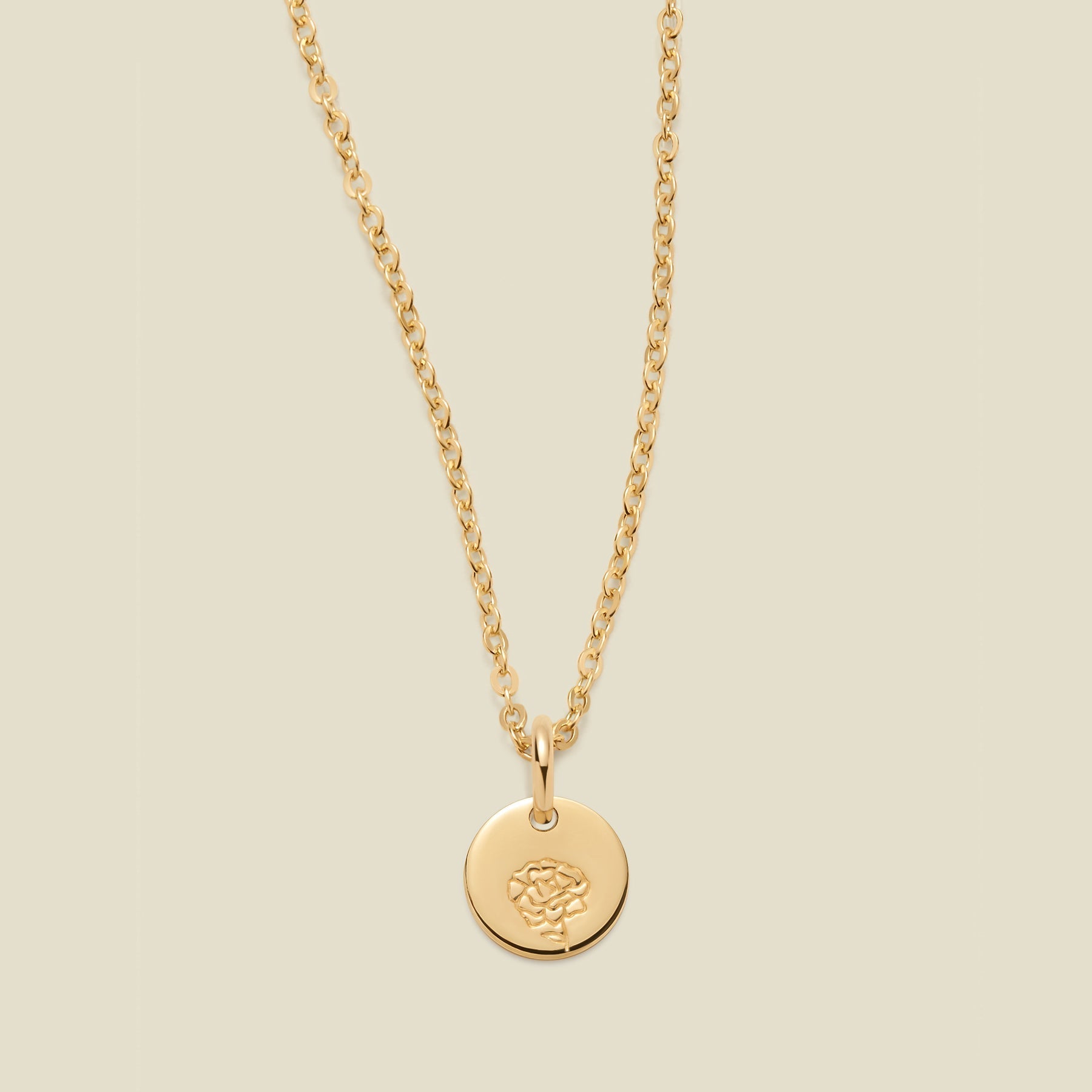 January Birth Flower Necklace