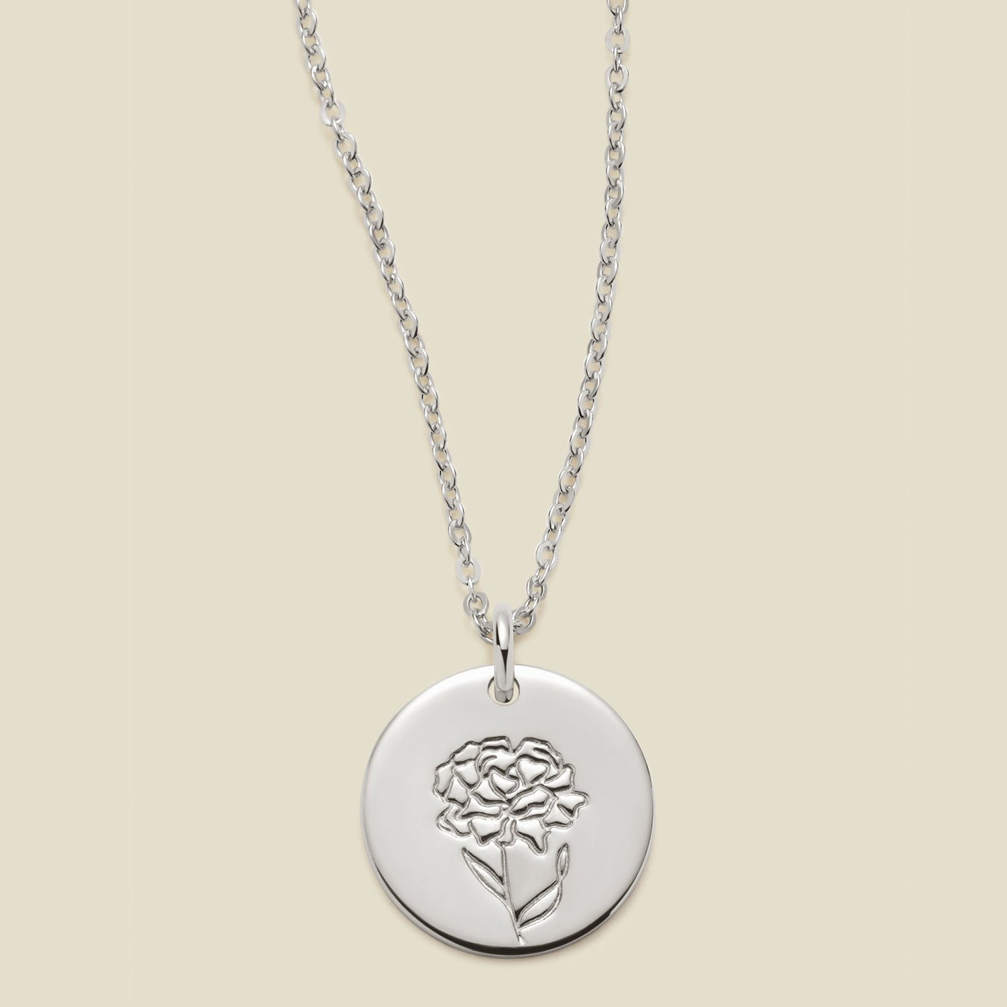 January Birth Flower Necklace