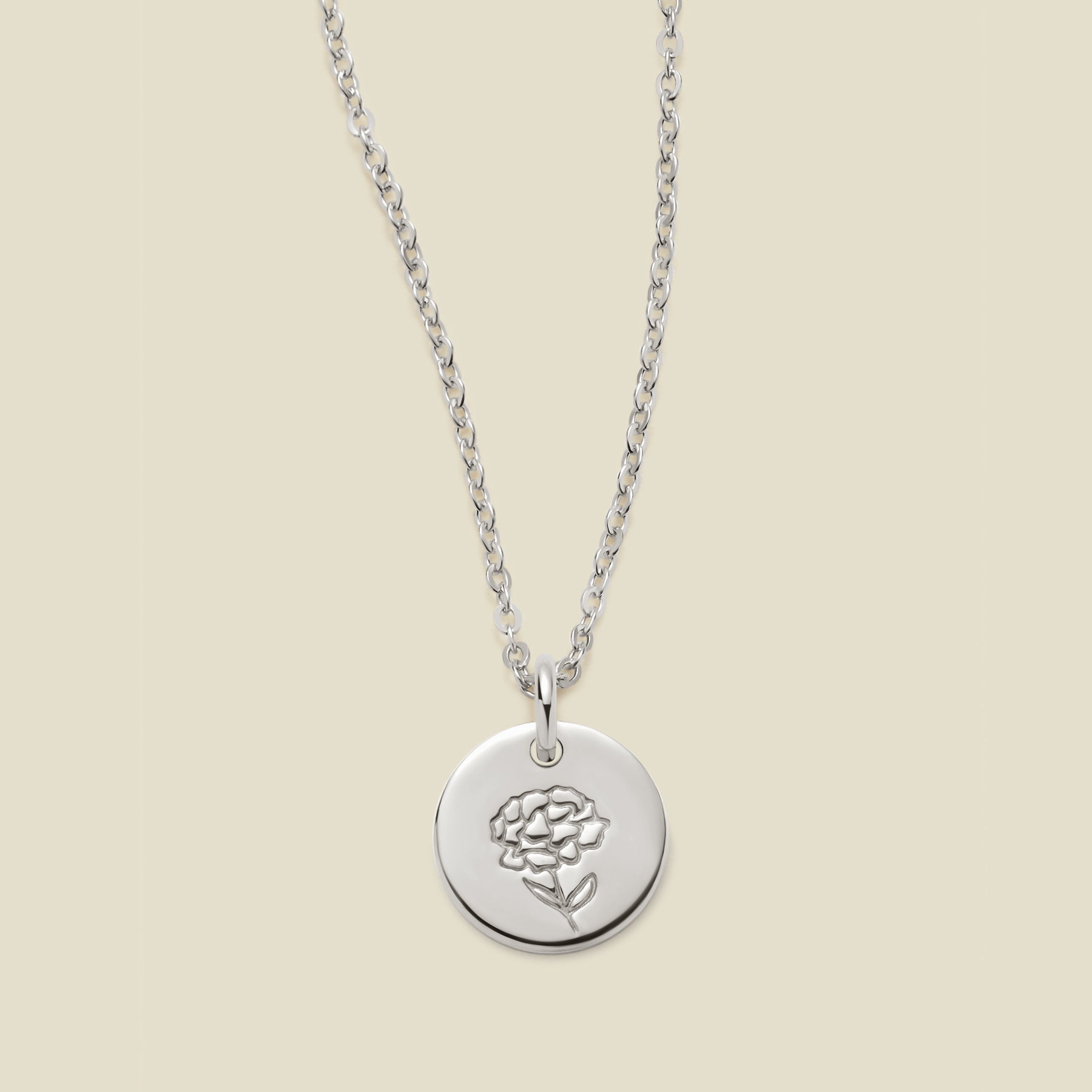 January Birth Flower Necklace