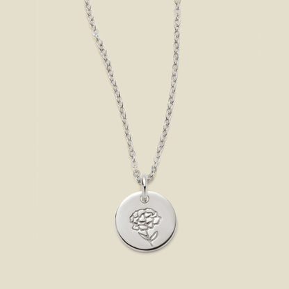 January Birth Flower Necklace