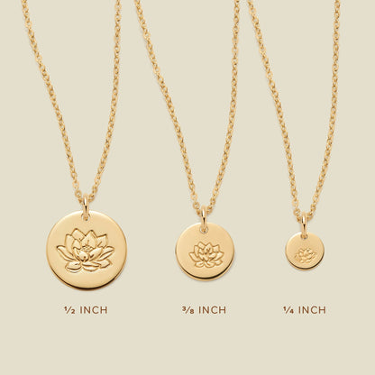 July Birth Flower Necklace