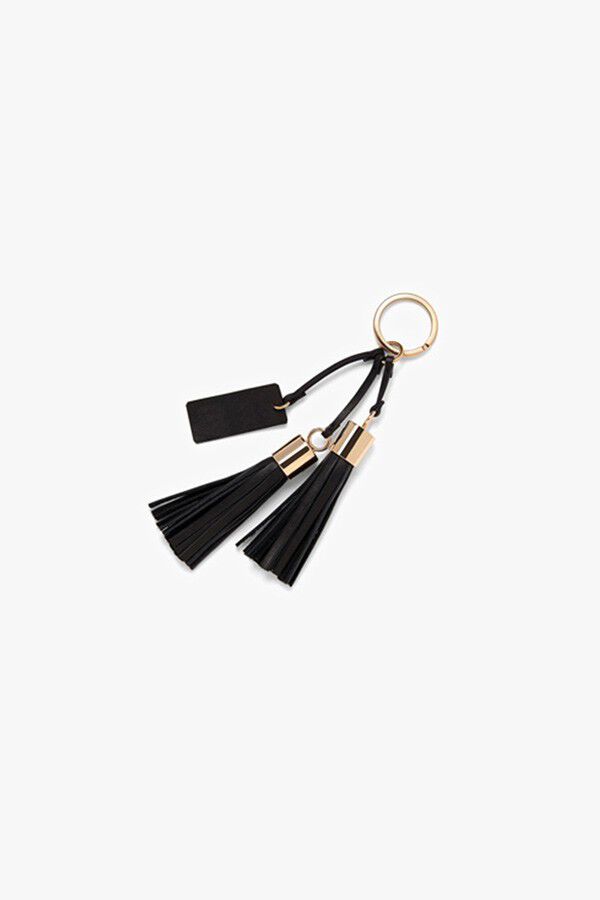 Leather Tassel Keychain