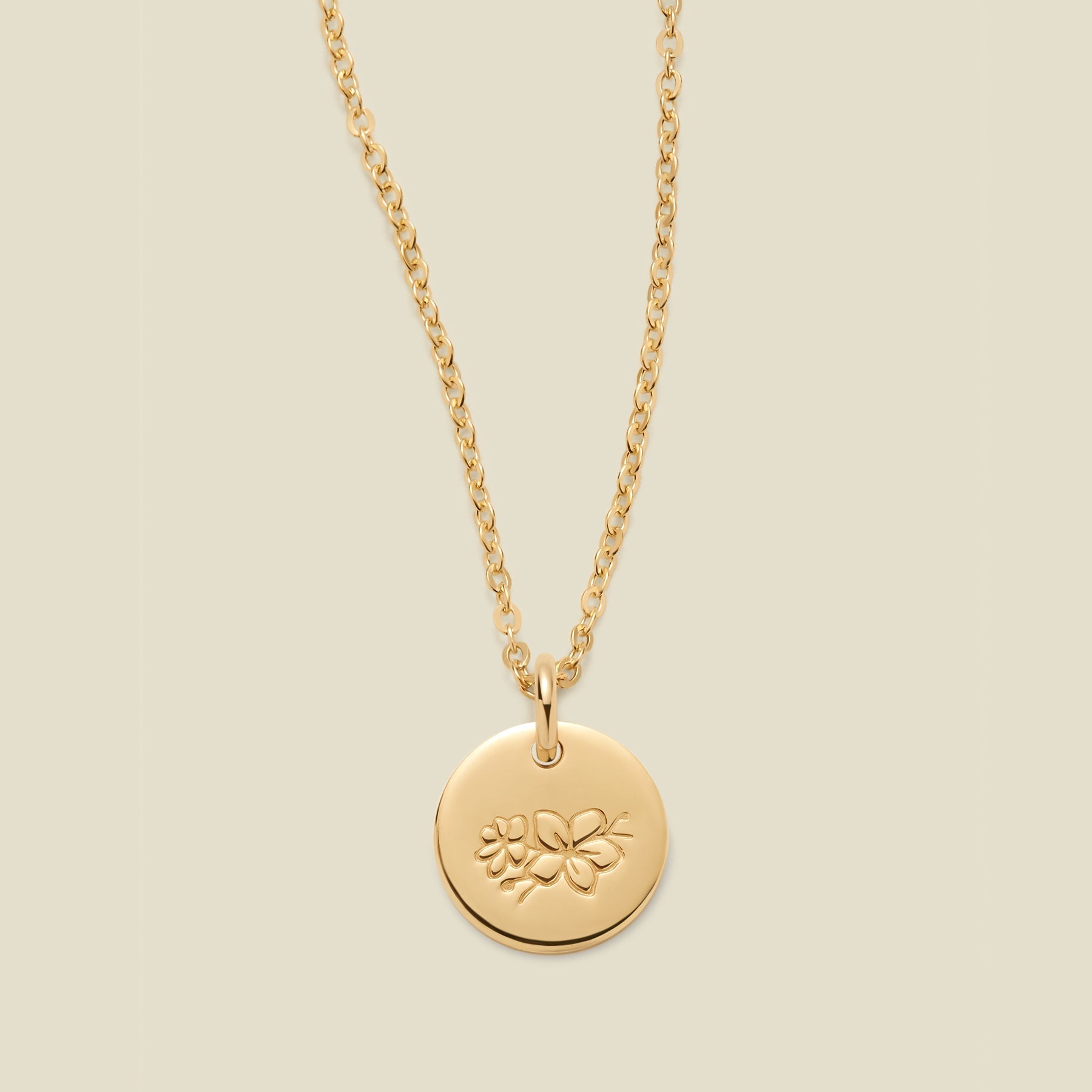 March Birth Flower Necklace