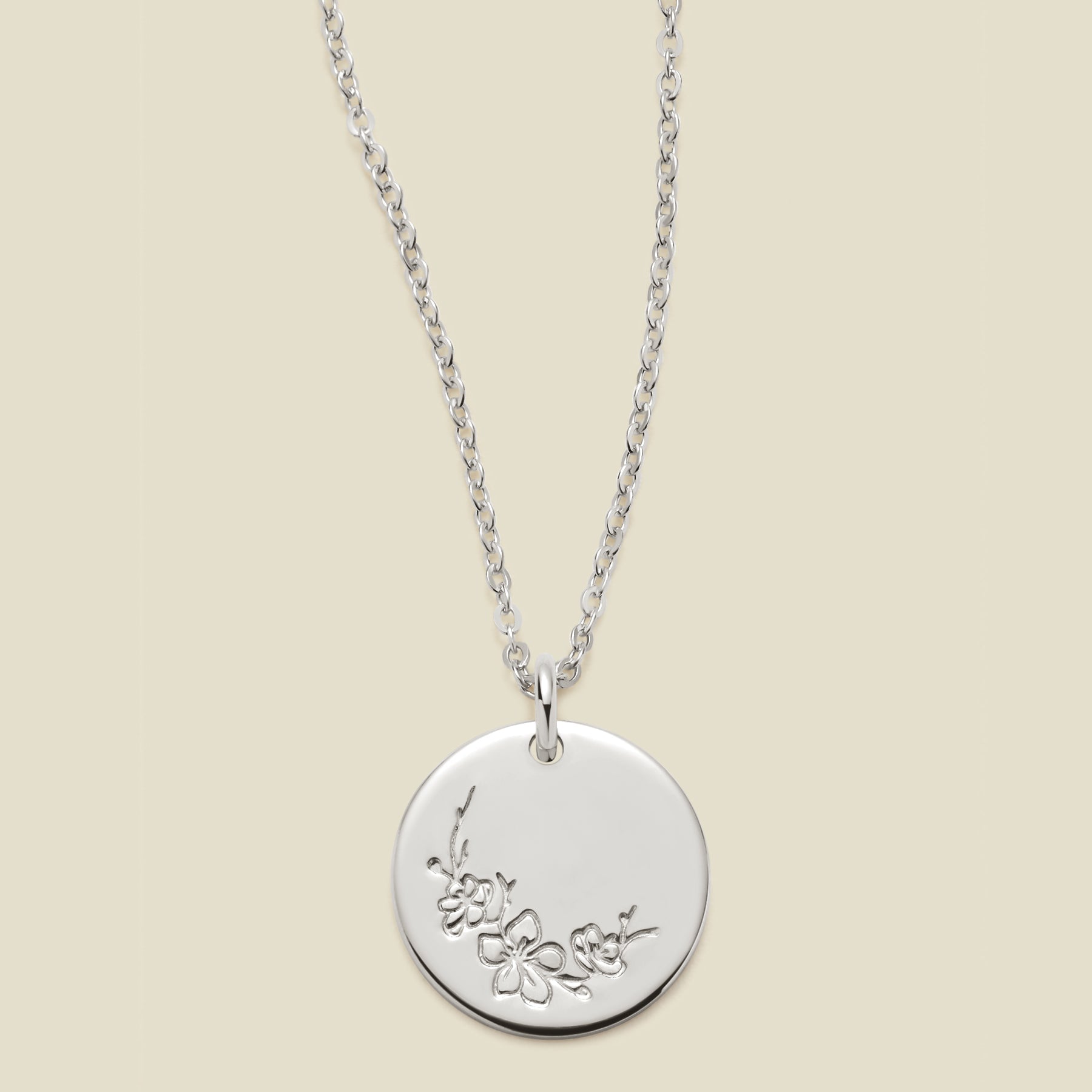 March Birth Flower Necklace