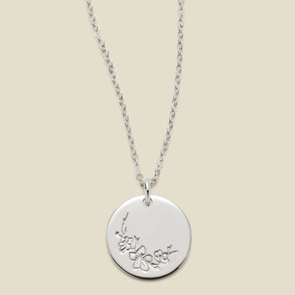 March Birth Flower Necklace