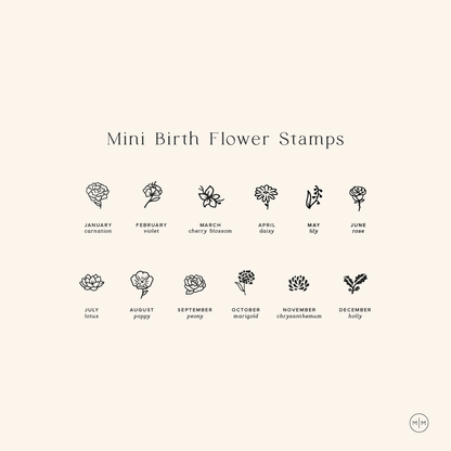 Birth Flower Bar Bracelet