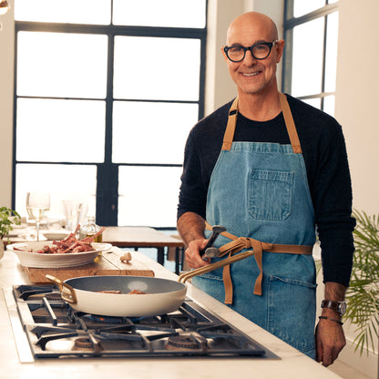 Stanley Tucci™ Ceramic Nonstick 11-Piece Cookware Set | Carrara White