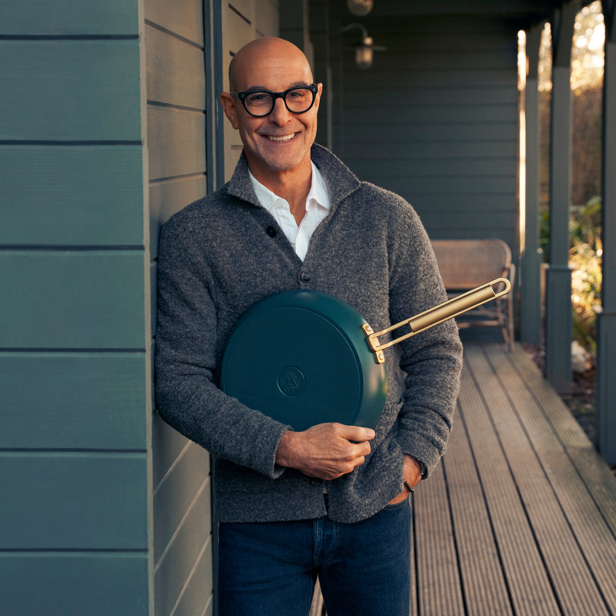 Stanley Tucci™ Ceramic Nonstick 4-Piece Chef Set | Venetian Teal