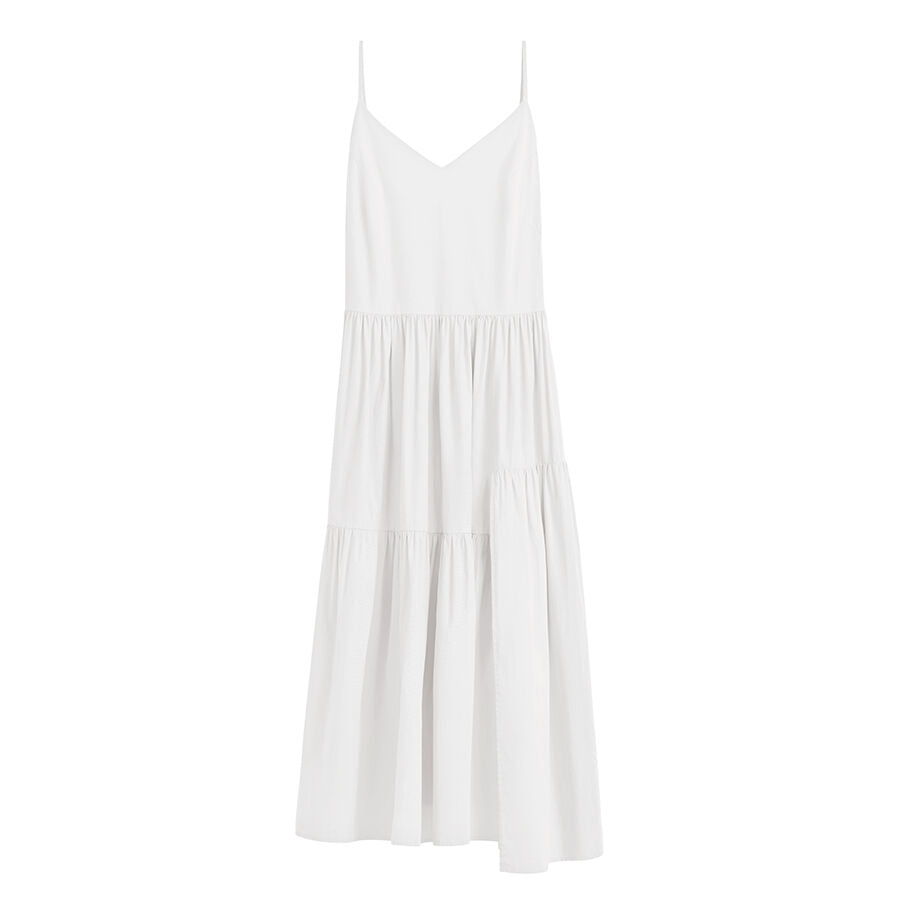 Poplin Tiered Dress