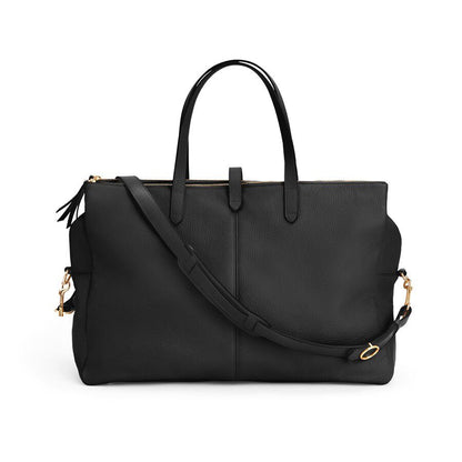 Leather Triple Zipper Weekender