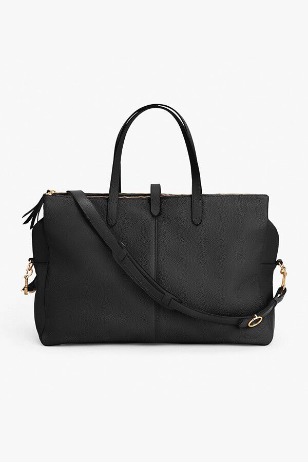 Leather Triple Zipper Weekender