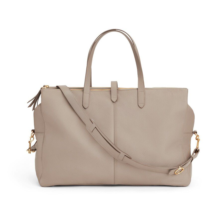 Leather Triple Zipper Weekender