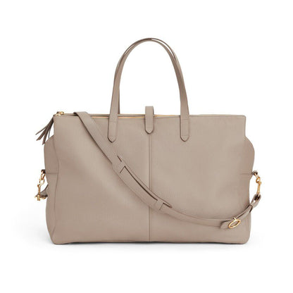 Leather Triple Zipper Weekender