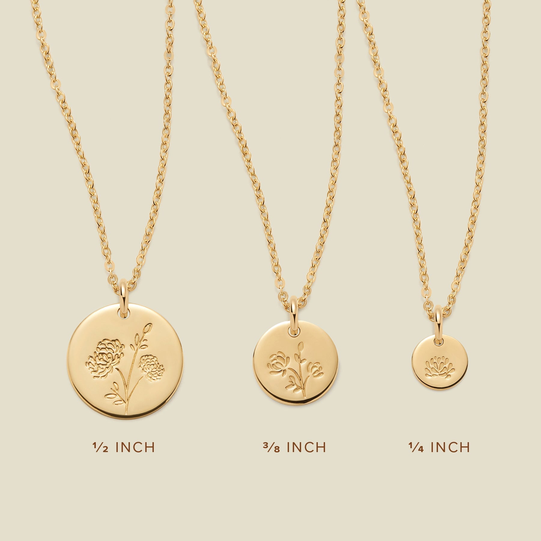 November Birth Flower Necklace