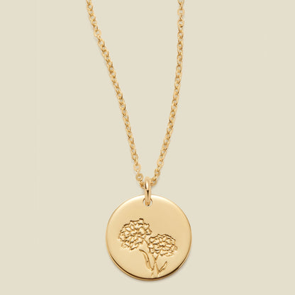 October Birth Flower Necklace