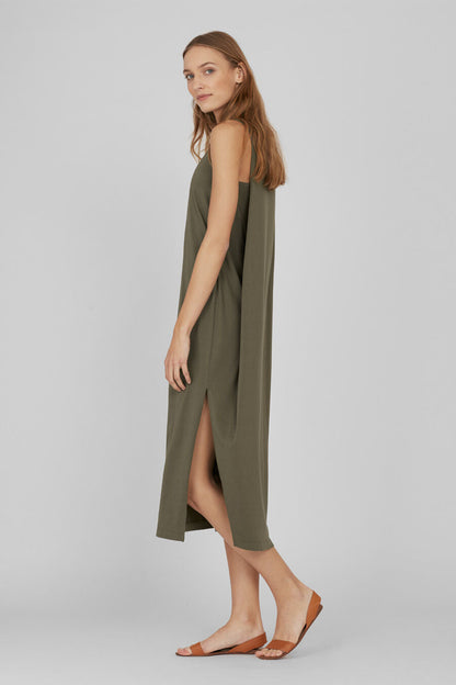 Drape-Back Dress