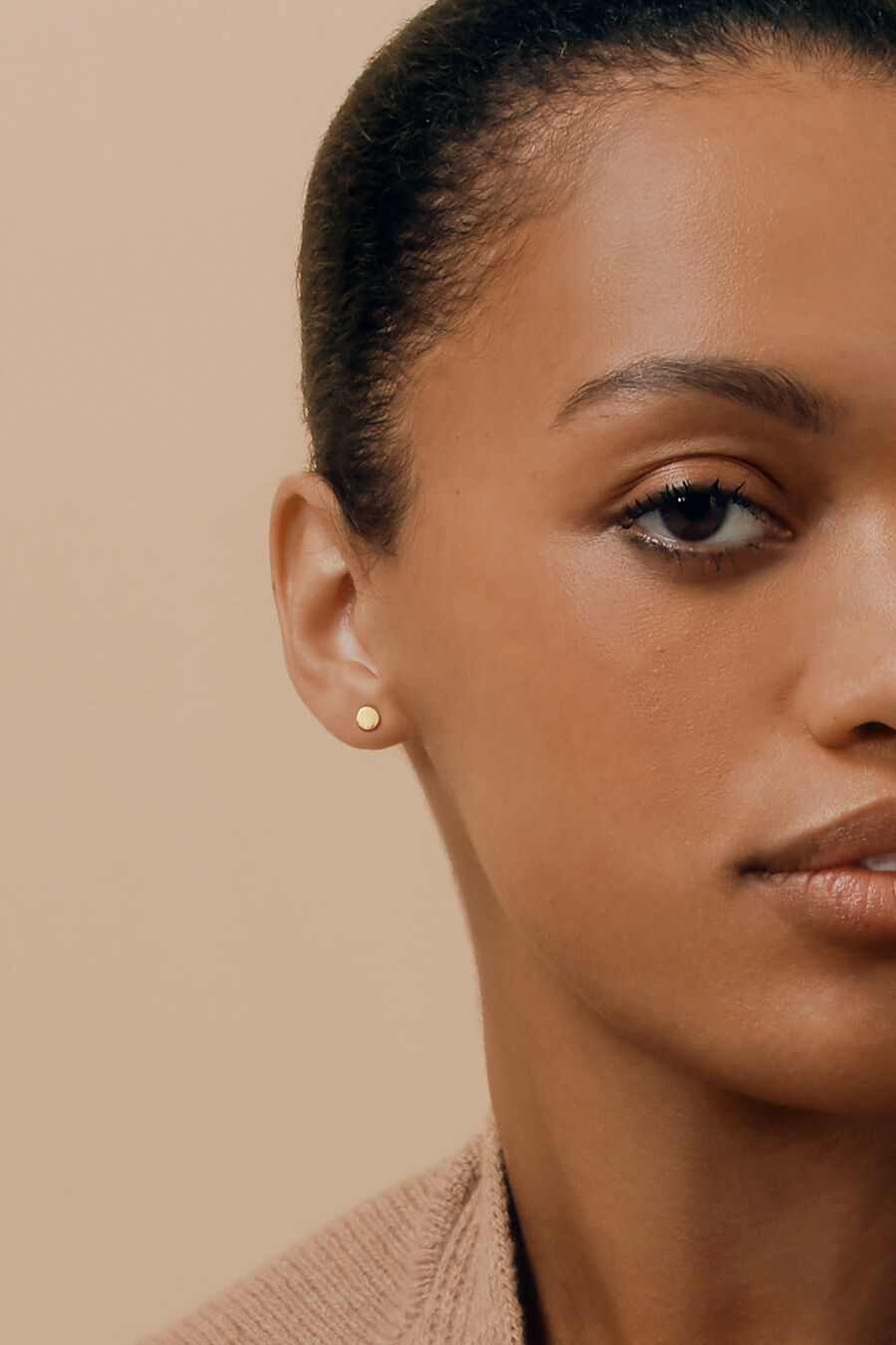 Circle Stud Earrings