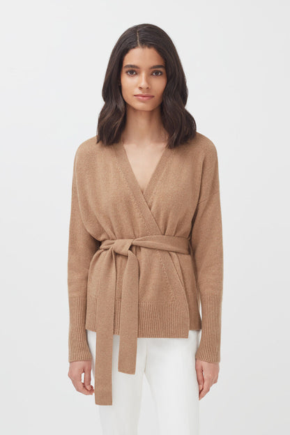 Recycled Cashmere Soft Wrap Sweater