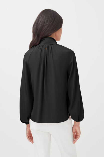 Silk Bow Blouse
