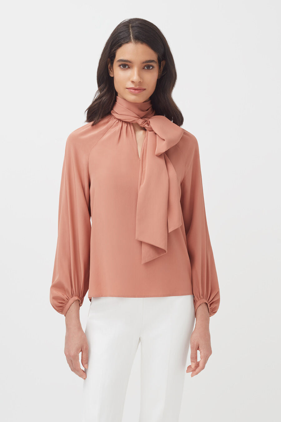 Silk Bow Blouse