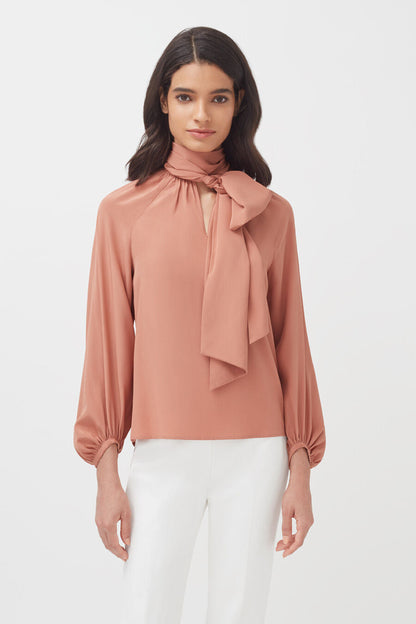 Silk Bow Blouse