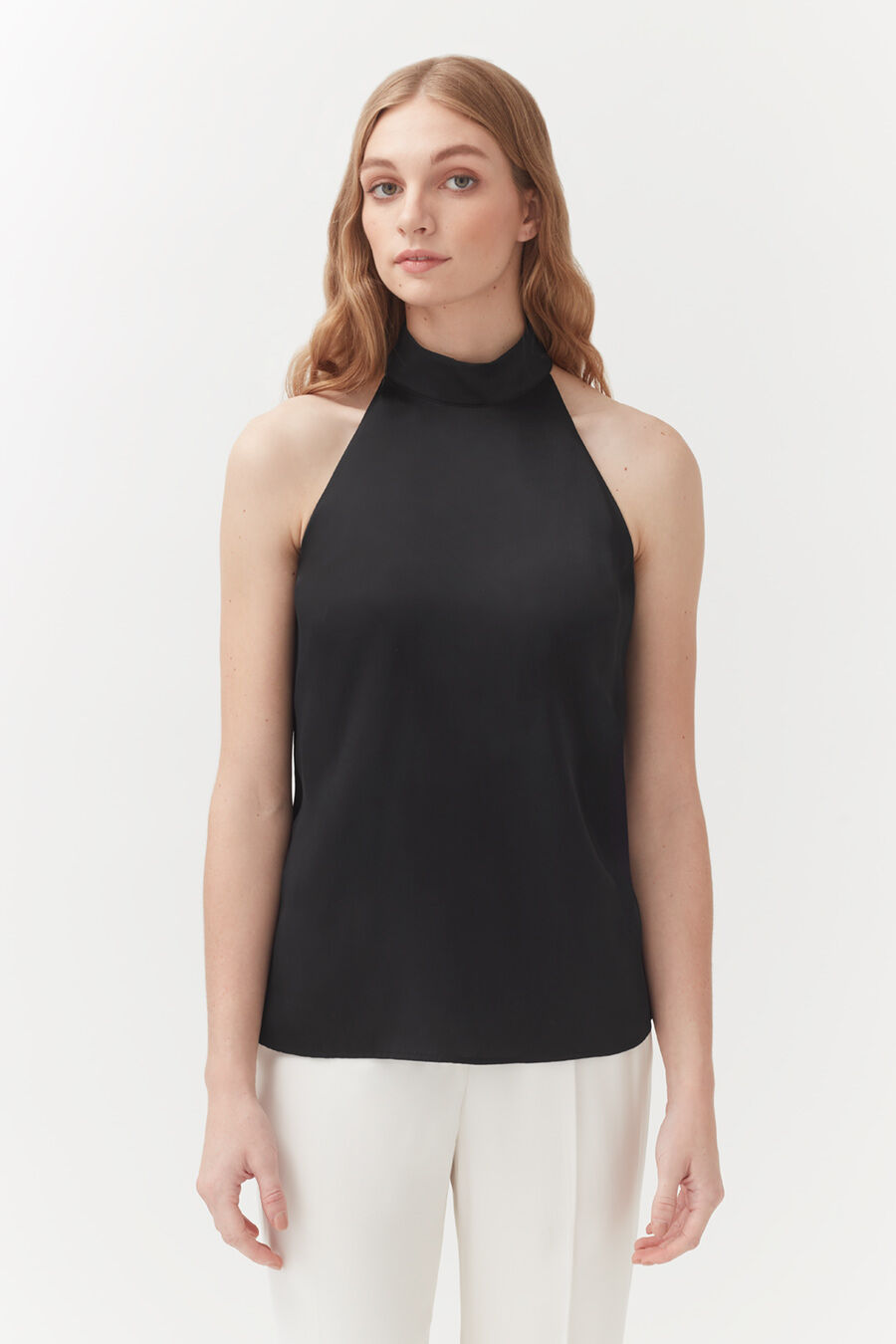 Charmeuse Halter Top