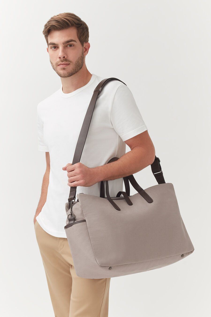 Mens Triple Zipper Weekender