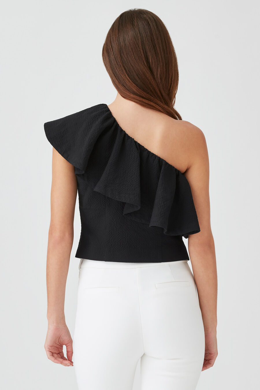 Cropped Flounce Top