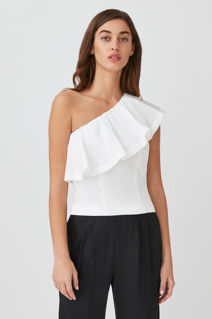 Cropped Flounce Top