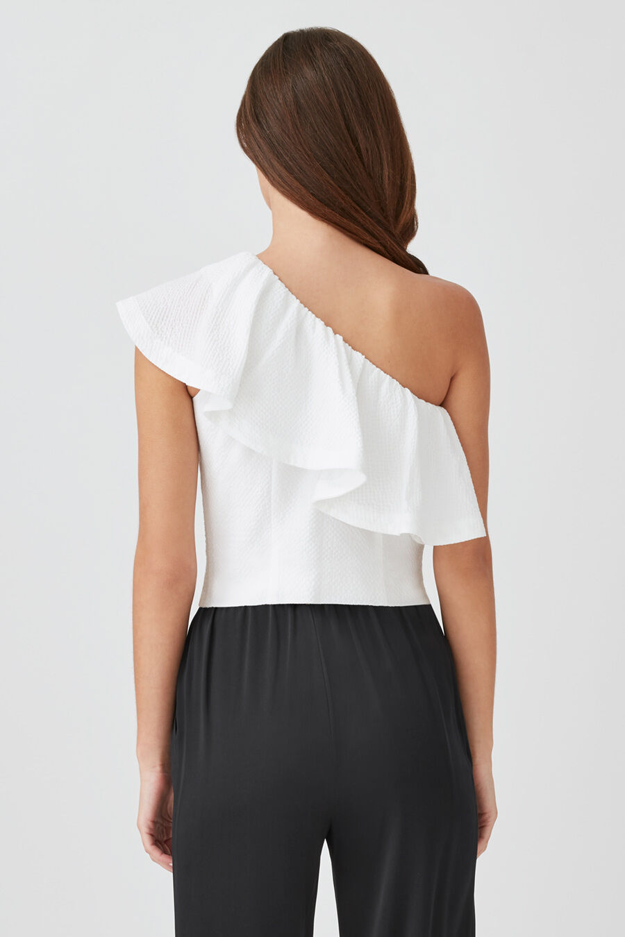 Cropped Flounce Top