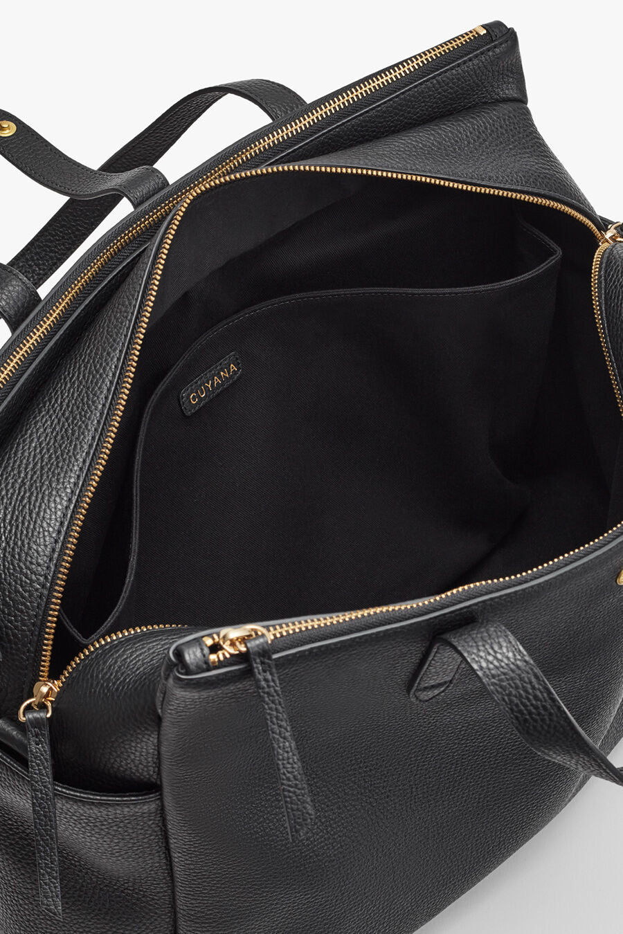 Leather Triple Zipper Overnight