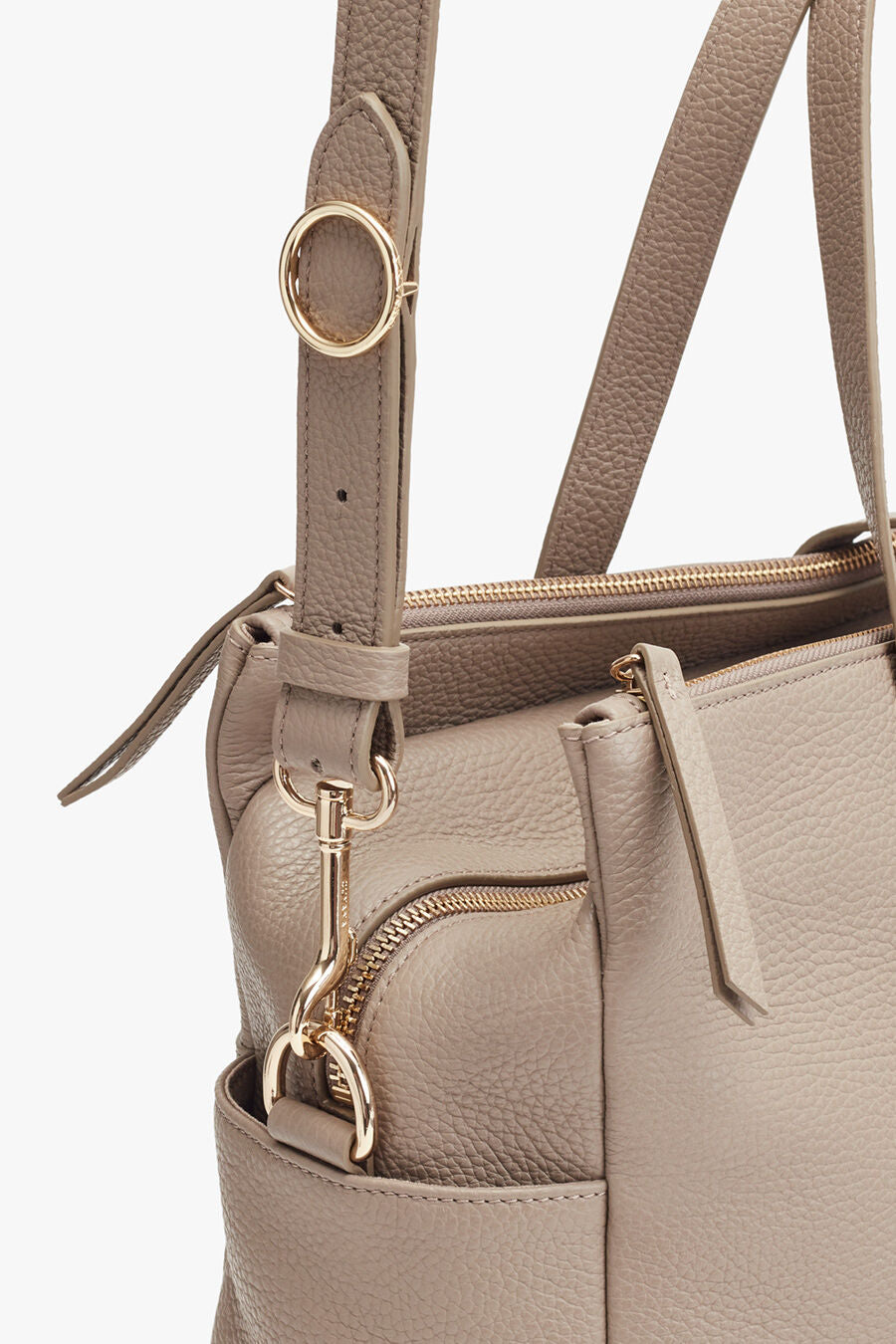 Leather Triple Zipper Overnight