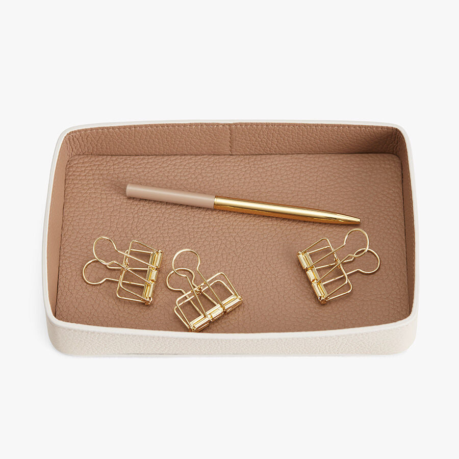 Leather Organizer Tray