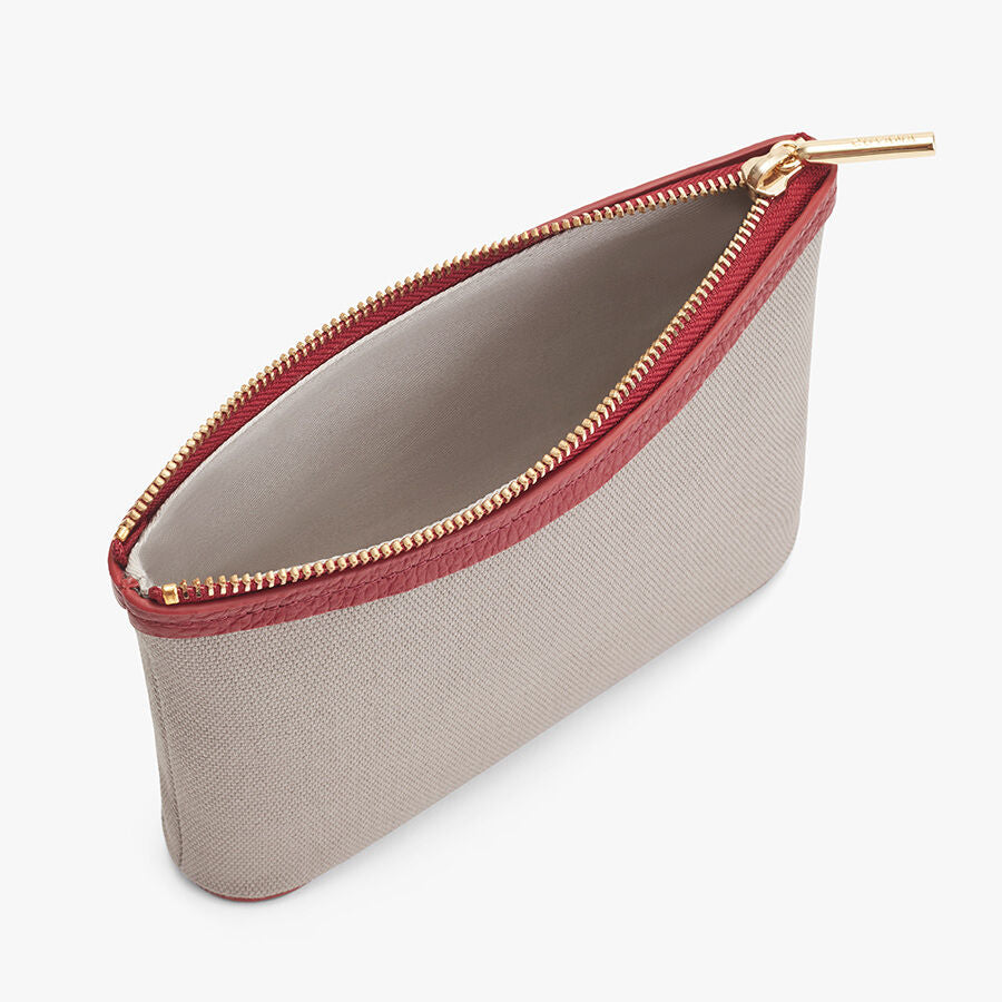 Mini Canvas Zipper Pouch
