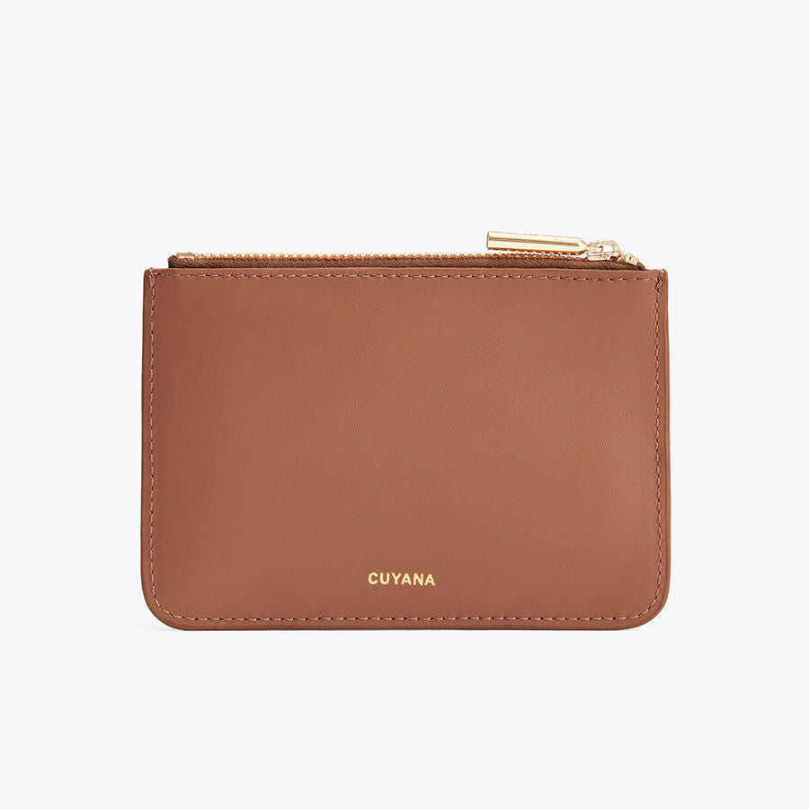 Zero Waste Slim Leather Pouch