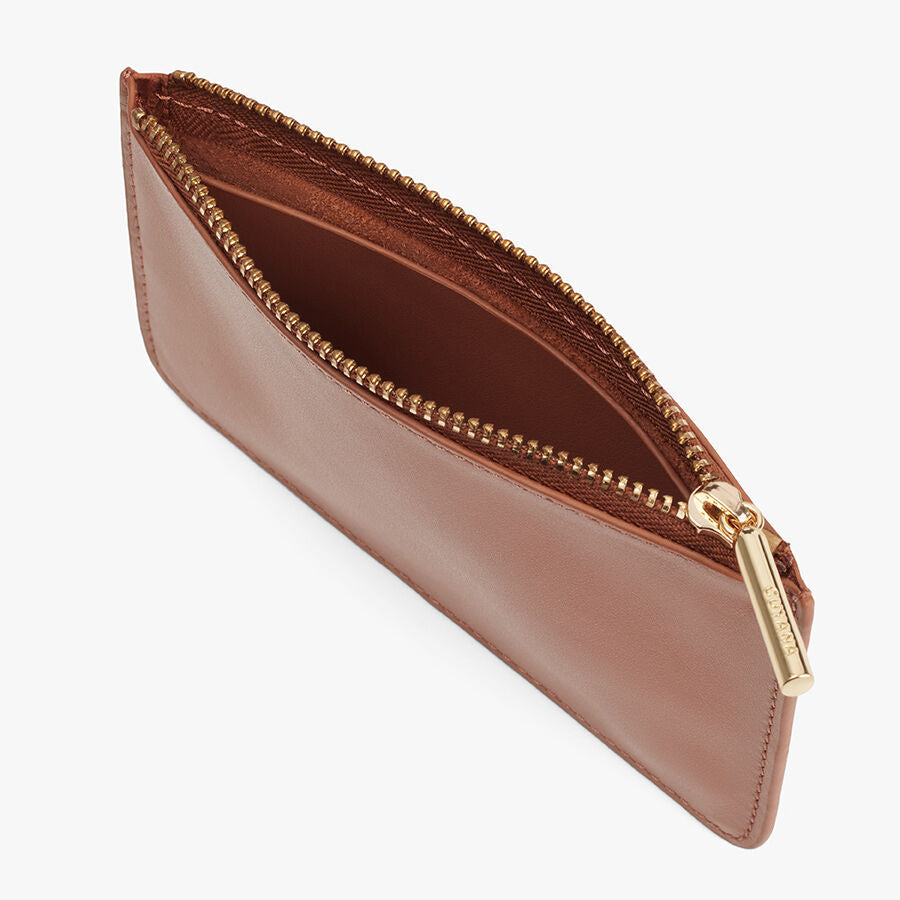 Zero Waste Slim Leather Pouch