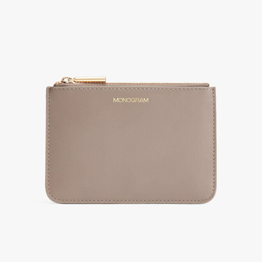 Zero Waste Slim Leather Pouch