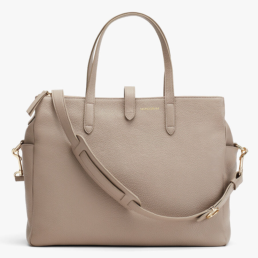 Leather Triple Zipper Overnight
