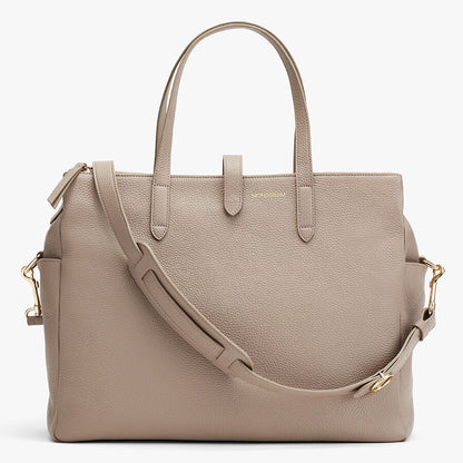 Leather Triple Zipper Overnight