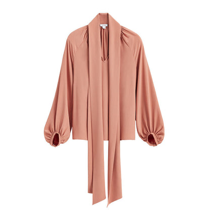 Silk Bow Blouse
