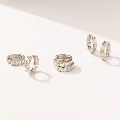 Scorpio Huggie Hoop Earrings | Final Sale