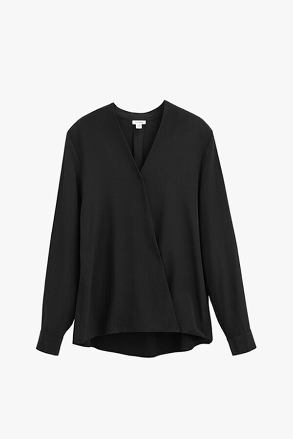 Silk Wrap Blouse