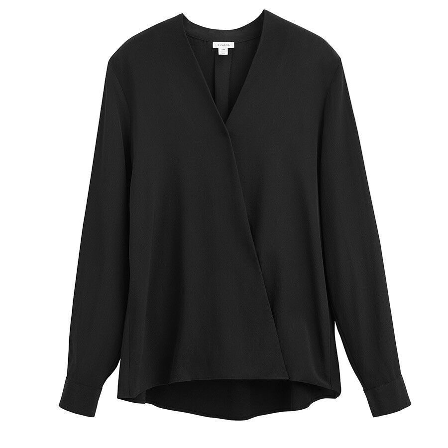 Silk Wrap Blouse