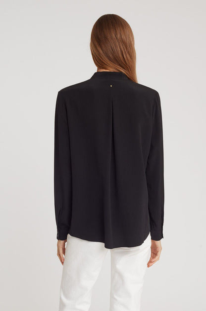 Silk Wrap Blouse