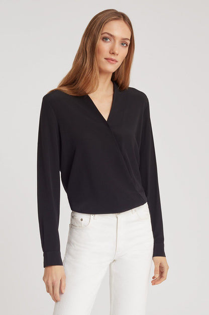 Silk Wrap Blouse