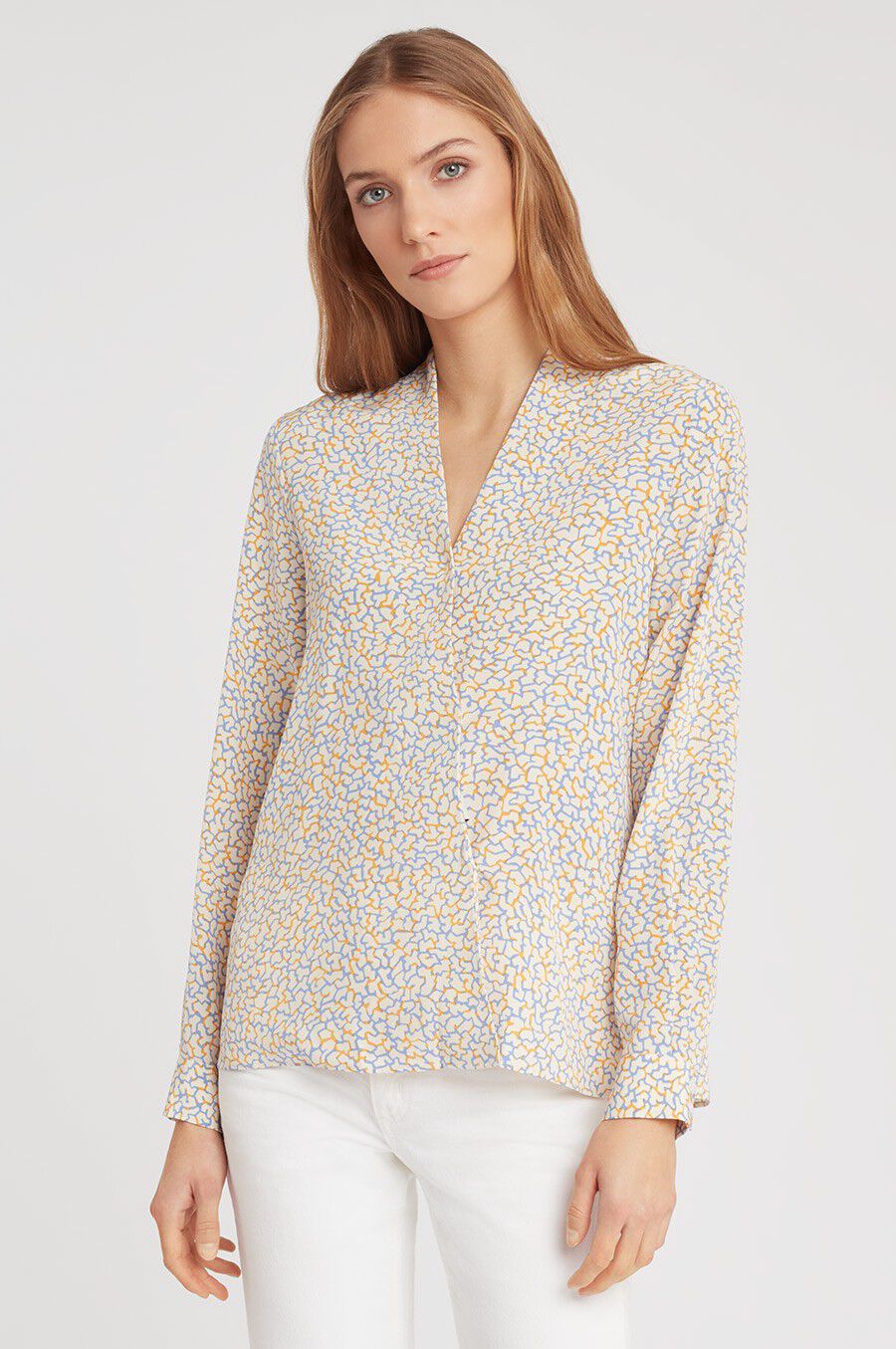 Silk Wrap Blouse