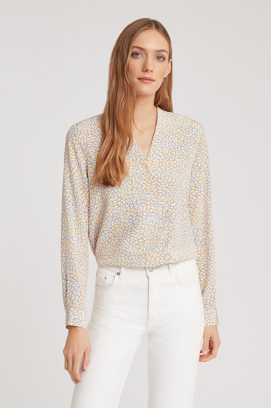 Silk Wrap Blouse